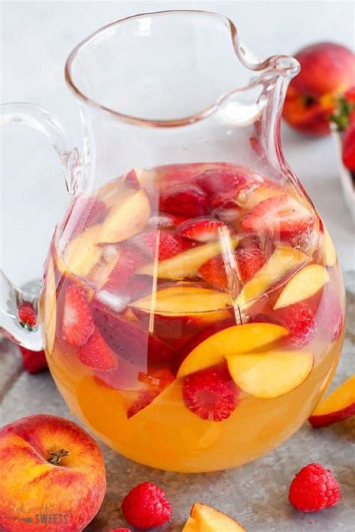 Peach Sangria - Celebrating Sweets