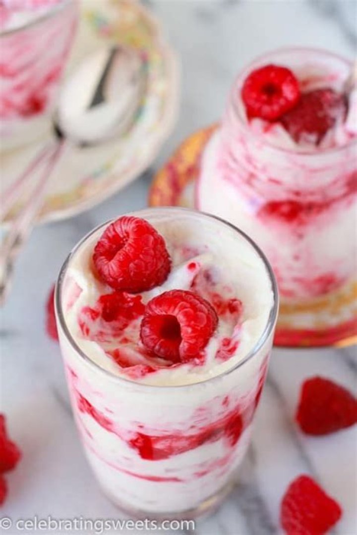 Rhubarb Raspberry Fool - Celebrating Sweets