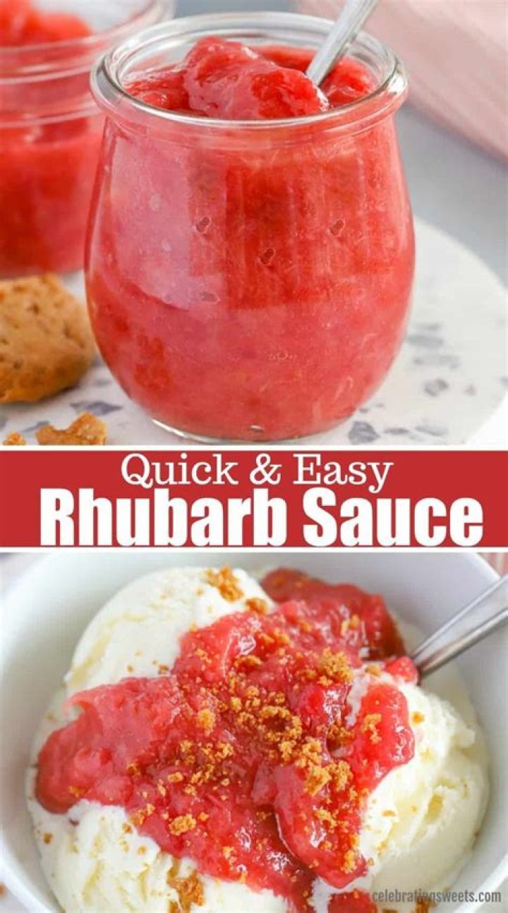 Rhubarb Sauce - Celebrating Sweets