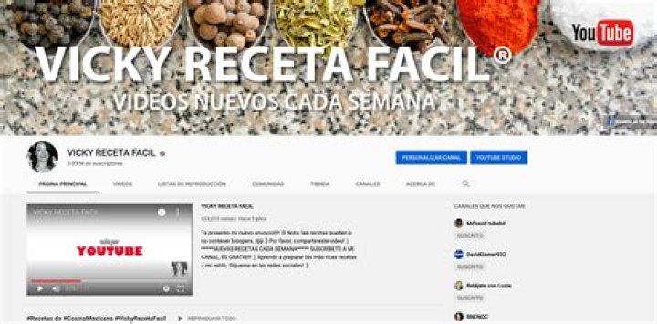 VICKY RECETA FACIL video statistics